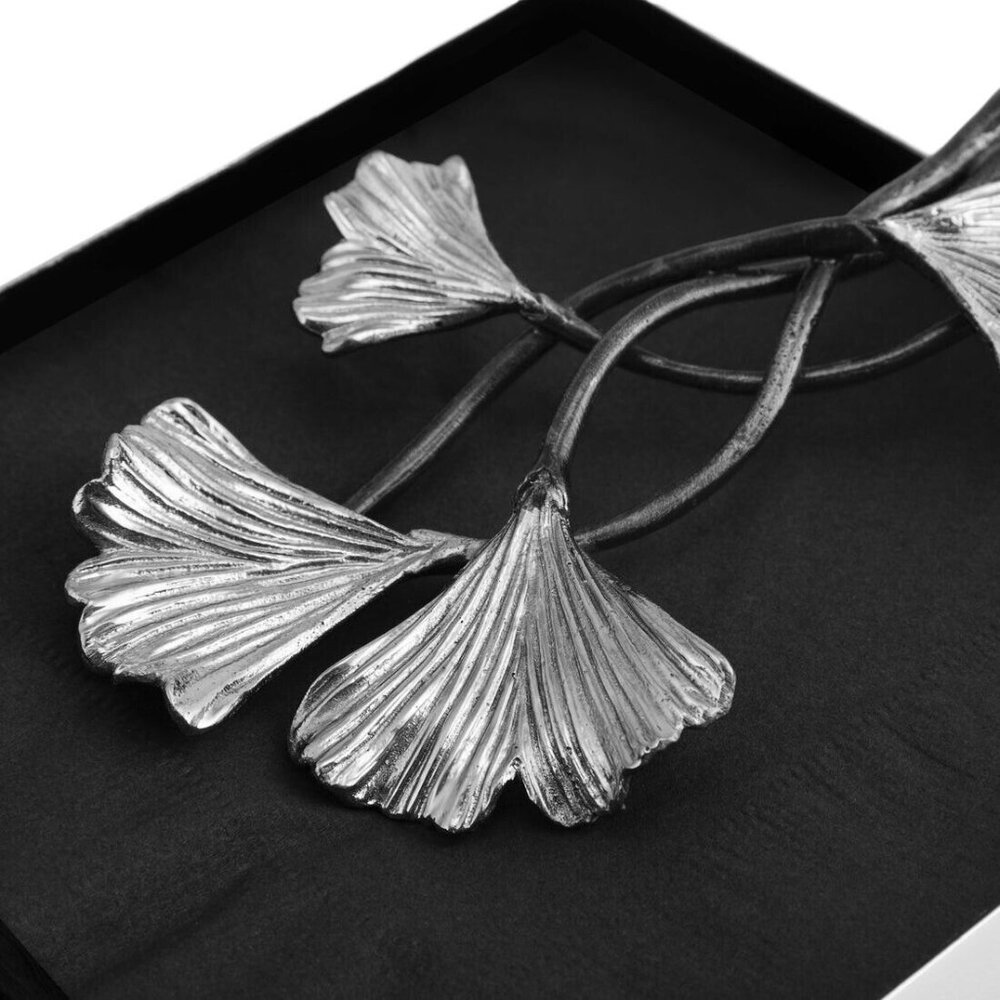 Michael Aram Ginkgo Silver Dinner Napkin Holder